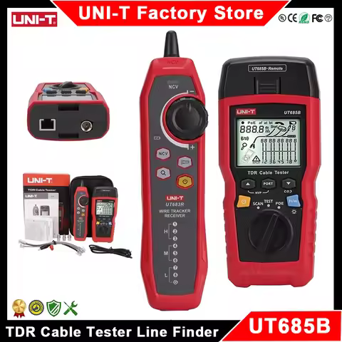UNI-T UT685B Kit TDR Cable Tester POE Coaxial Network Line Finder Twisted Pair Locator Length Sequen