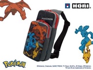 (全新) Switch Pokemon Scarlet/ Violet/ 朱/ 紫 寵物小精靈 單肩收納背包 (噴火龍 & 路卡利歐 & 比卡超, HORI)