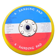 (XT) เวอร์ชั่นใหม่! แป้นขัดสี 6 นิ้ว Sanding Pad แผ่นขัดกระดาษทรายกลม 6 นิ้ว 145 มม. สำหรับเครื่องขั