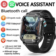 2023 New Smart Watch Men Outdoor Rugged Military Ip68 Waterproof Ftiness Watch Bluetooth Call Smartw