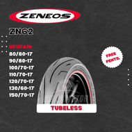 BAN MOTOR ZENEOS ZN62 RING 17 80/80-17 90/80-17 100/70-17 110/70-17 120/70-17 130/60-17 140/70-17 15