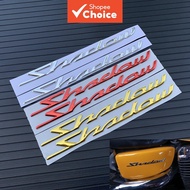 Chrome 3D Fuel Gas Tank Emblem Badge Decals For Honda Shadow 1100 VT1100C VT500C 750