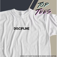 Discipline logo print inspired unisex T-shirt high quality