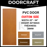 PVC TOILET DOOR , PINTU TANDAS , CUSTOM SIZE DAN STANDARD SIZE