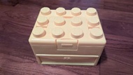 原廠 LEGO 樂高 物品收納櫃盒 黃色二手