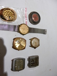 xx 早期古董錶 機械式 7個 SEIKO MILUS SANDOZ  ENICAR / 故障零件錶
