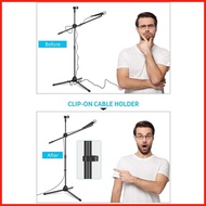 ¤ ۞ ◊ Maono AU-B26 Tripod Boom Microphone Stand with Clip-On Cable Holder