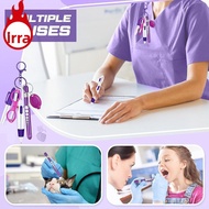 IRRA Nurse Badge Set, Lanyard Keychain Nurse Pen Pack, Accessories Portable Retractable Nurse Badge 