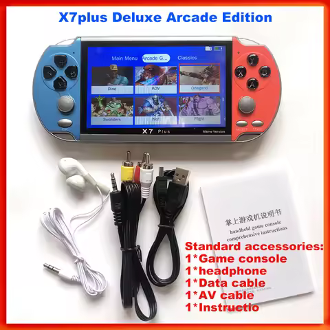 X7plus Video Game Console Player for Gamapad Handheld Retro 5.1 inch Screen Mp4 Player Game x7 plus