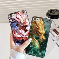 Iphone 6 / 6s / 6 plus / 6s plus Glass Case With Super Beautiful Dragon Shape