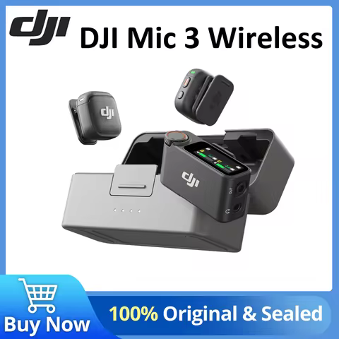 DJI Mic 3 Wireless Microphone KitοΌ1TX 1RX 2TX 2RX Mic Conbo for Osmo Action Osmo Pocket 3 with Intel