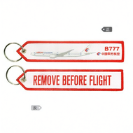 Embroidered Keychain Airplane Design Creative Gift Bag Tag Long Airlines Boeing B787 A350 Aircraft C