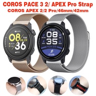 Metal Strap for COROS PACE 3 2 APEX Pro Milanese Loop Strap For COROS APEX 2/2 Pro/Apex 42mm 46mm Ma