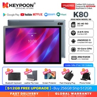 【2022 TOP8】 KEYPOON K80 Tablet PC 10.1 Inches 5G WiFi Android 11 Dual SIM 4G 8800mAh Gaming Online Classroom Meeting for Students 6GB 8GB 10GB RAM 128GB 256GB 512GB ROM