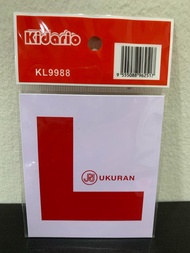 P LICENSE / L LICENSE STICKER FOR CAR & MOTOR 2 PCS