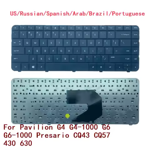 New US Russian Spanish Arab Brazil Portuguese Laptop Keyboard For HP Pavilion G4 G4-1000 G6 G6-1000