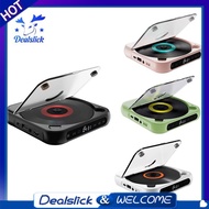 【Dealslick】Portable CD Player Bluetooth Speaker,LED Screen, Stereo Player, Wall Mountable CD Music Player with FM Radio