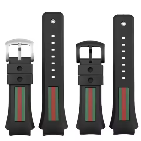 29-21mm For Gucci YA137/YA137107A Rubber Watch Strap Dedicated Protruding Port Band Waterproof Man B