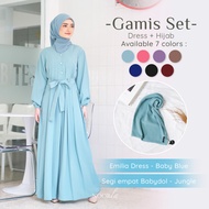 NOORLA - EMILIA GAMIS SET HIJAB / MAXI DRESS ONE SET