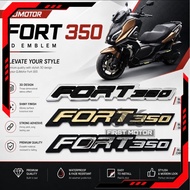 EMBLEM QJMOTOR FORT350 FORT 350 FORTRESS350 FORTREST 350 3D LOGO EMBLEM STICKER ACCESSORIES ACCESSOR