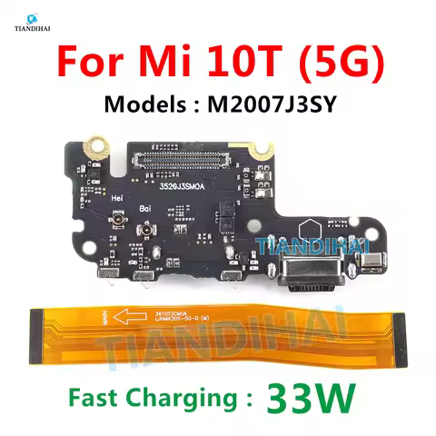 For Xiaomi Mi 10T 5G USB Charging Board Connector Plug Port Charger Dock Main Board SUB Flex Cable M