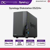 Synology Diskstation DS224+ 2GB 2-Bay Network Attached Storage / NAS / 4-core / DS220+ Replacement