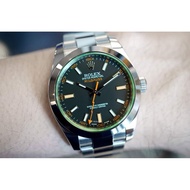Rolex Milgauss men's watch black dial green sapphire 40mm Swiss clone 1 : 1 Best replica