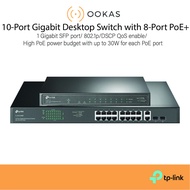 TP-LINK JetStream 10/18-Port GE Smart Switch with 8/16-Port PoE+(VLAN/QOS/L2+/Gigabit SFP Slots)TL-S