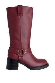 Villains SF DESIRE RING Biker Boots รองเท้าบูทผู้หญิง ส้นสูง 2.6"