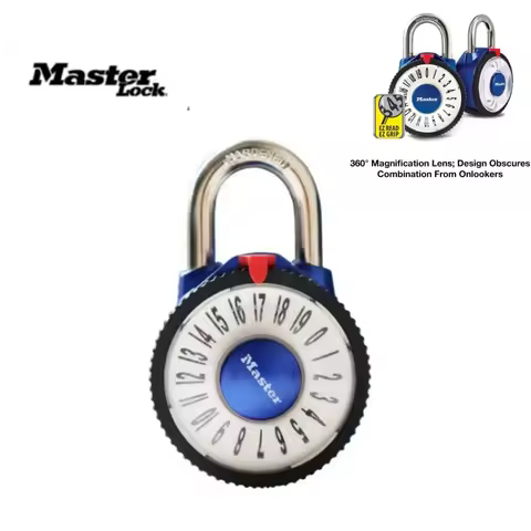 Master Lock 1588D Combination Locker Rotary Combination Padlock Rotary Lock for Gym and School Locke