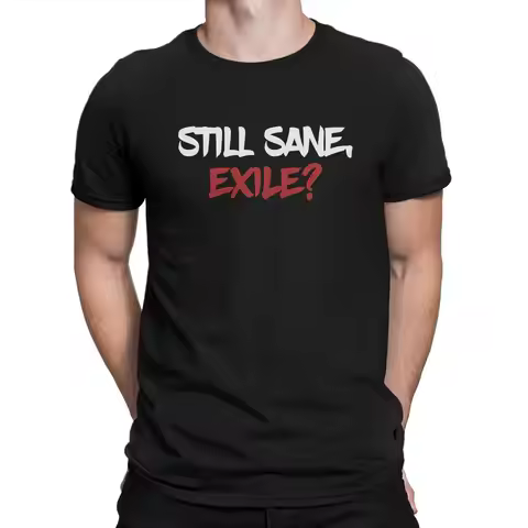 Path Of Exile Newest TShirt for Men Still Sane Exile Round Neck Basic T Shirt Hip Hop Birthday Gifts