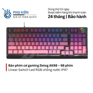 Deiog AK98 mechanical gaming keyboard – 98 keys Linear Switch Led RGB IPX7 waterproof