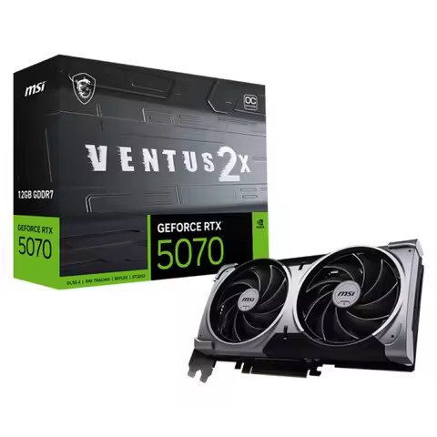 Msi Geforce Rtx 5070 Ventus 2X Oc D7 12Gb / Ready to Ship / Original / Fast Shipping