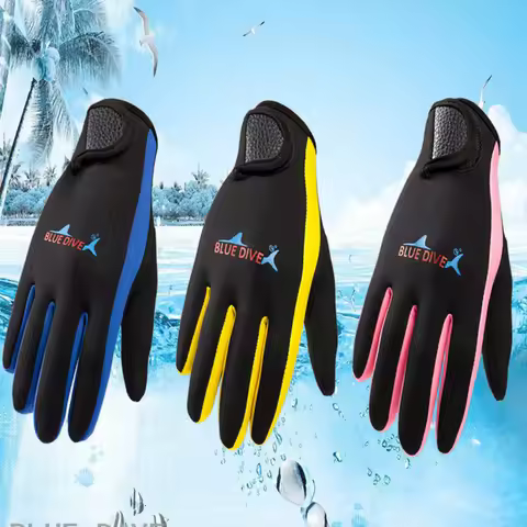 New Best Selling 1.5mm Neoprene Gloves Diving Surfing Spearfishing Snorkeling Warm Gloves Fashion Su