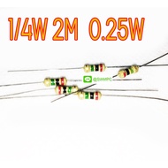 (Quantity 5 Pieces) Resistor 1/4W 2M 0.25W