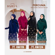 KURUNG DAHLIA by JELITA WARDROBE 🌹 kurung sulam bunga tabur / baju kurung moden muslimah nursing friendly corak songket