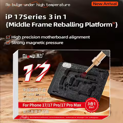 QianLi X-17 Series Middle Frame Reballing Platform for iPhone X 11 12 13 14 15 16 17 Pro Max Motherb