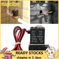 Magicstore Class F DC Solenoid Valve  Water G1/8 G1/4 -10-+80°C for Air Oil Direct-Acting Pilot