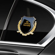 Fit for Lexus ES IX UN NX RCF UX Car Logo Metal Stickers Three-dimensional Personality Creative Shielding Sscratches Accessories