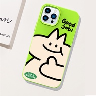 การ์ตูนแมว Macaron Jelly TPU เคสโทรศัพท์ For iPhone เคส 11 13 12 14 15 Pro Max X Xs Max XR 7 8 Plus SE 2020 SE2 Soft Case นิ่มกันกระแทก เคสไอโฟน11