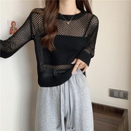 Gamin-0671 Long-Sleeved Knitted Shirt Mesh (81058)