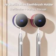 UV Sanitizer Electric Toothbrush Holder Wall Mounted UV Toothbrush Sterilizer Toothbrush organizer w