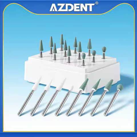 12Pcs/Pack Dental Aluminum Oxide Abrasive FG (Friction Grip) 1.6mm Stone Polisher FG Burs for Polish