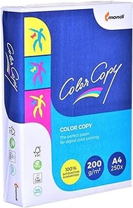 Color Copy Colour Laser Paper Brilliant White Smooth 200gsm A4 250 Sheets