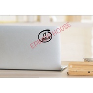 Custom Stickers with Words Inside Intel Job Cutting Car Glass Motorcycle Laptop