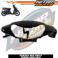 WITOR - Batok Depan Belakang + Reflektor Lampu Depan Mio Smile Hitam / Batok Kepala 1set Yamaha Mio Smile Mio Sporty Mio New Warna Hitam Plus Reflektor Lampu Depan / Batok Kepala Depan Belakang Dan Lampu Depan Yamaha Mio Smile Mio Sporty New Hitam