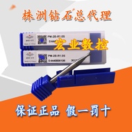 Genuine Co., Ltd. Overall Alloy Tungsten Steel Stand Milling Cutter PM-2B-R1.0 S Universal Two-Blade