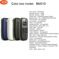 Bm310 Mini Phone 2G Bar Feature Phone Mobile Phone Keys For The Elderly English Keys 1800MHz/900MHz Multi Language Pocket Phone