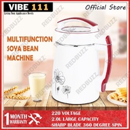 Soya Maker Soya Machine  Multi-Function Porridge Soya-Bean Soup Grinding Machine 2.0L Stainless Stee