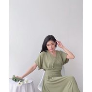 Peony Dress in Sage Green